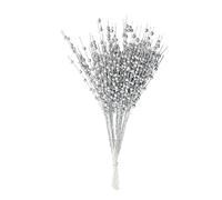 Teahutty Lot de 10 tiges de baies artificielles à paillettes de Noël de 50 cm pour loisirs créatifs, festival, fête, mariage, décoration d'intérieur