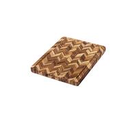 TEAKHAUS Planche à découper à chevrons extra épaisse 41x30,5cm en teck marron
