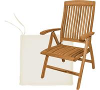 Teako Design Coussin d'assise pour chaise à dossier haut Bari Catania 50x50cm Crème