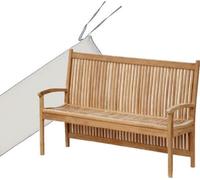 Teako Design Coussin de banc 5 cm pour banc de jardin Pescara 120x54 cm Crème