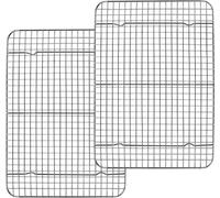 TEAMFAR Grille de refroidissement Acier inoxydable Rectangulaire Grille à gâteaux 2 pièces 38,9x28,5x1,8cm
