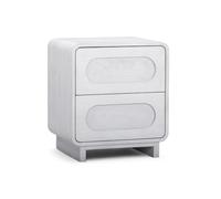 Teamson Home Tenley Table de Chevet Moderne à 2 tiroirs de 50,8 cm de Large avec tiroirs à Pousser pour Ouvrir, Rangement Polyvalent pour Chambre à Coucher pour Livres et Accessoires de Chevet, Style