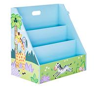 Teamson Kids Fantasy Fields - Bibliothèque Sunny Safari pour bébé, Porte-revues en Bois pour Enfants | Meubles en Bois pour Enfants, Bleu, 46,99 x 29,53 x 47,63 cm TD-13141A