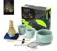 TEANAGOO Matcha Set Bol Fouet Bambou 7 pièces 2 tasses