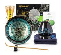 TEANAGOO Service à Thé Matcha Service à Thé Japonais Bol à Matcha Fouet en Bambou Matcha Pelle Passoire Porte Fouet Matcha Support Fouet Matcha Ensemble Fouet Matcha N4…