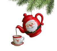 Teapot Christmas Tree Decorations - Holiday Decor Pendant Rustic Bag Charm | 2D Acrylic Teapot Christmas Teapot Christmas Tree Ornaments Pendant RustWall Shelf Fireplace Garden Yard Office Apartment Car