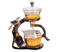 TEAPOT MAGNÉTIQUE, ensemble de thé semi-automatique, théière magnétique en verre en verre en verre haut en verre avec infuseur, 300 ml + 460 ml de théière magique, 7.8x4.9x10.4 Ensemble de thé de kun