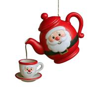 Teapot Ornaments for Christmas Tree, Holiday Decor, Home Decor | 2D Acrylic Ornament for Outdoor Bedroom Living Room Window Wall Shelf Fireplace Garden Office