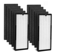 Teawake isinlive Filtre de rechange pour purificateur d'air VEVA 8000 Elite Pro Series, 2 filtres HEPA et 8 pré-filtres à charbon actif de qualité supérieure