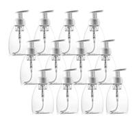 Tebery Lot de 12 distributeurs de Savon moussant à Pompe pour Savon Liquide, 250 ML, Utilisation avec Savon de Castille, Savon Liquide Bricolage, Savon Vaisselle, Gel Douche et Plus Encore