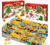 TEBOKHAD Calendrier De L'avent 2026 Voiture Enfants, Calendriers De L'avent De Noël 24 Jours Petite Voiture, Jouets De Chantier Pour Les 1-6 Ans, Advent Calendar 2026 Pour Garcon Fille De 1-6 Ans
