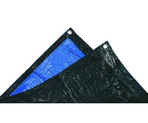 Tec Hit 880508 - Bâche Lourde de Protection - 140g/m² - 5x8m - Bleu/Noir