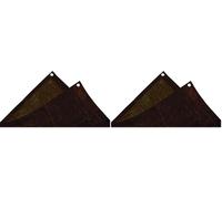 TEC HIT 885208 - Bâche lourde spéciale bois - 140 g/m² - 2 x 8 mètres - Marron (Lot de 2)