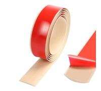 TECDW Barre de Seuil Autoadhésive, 2m x 4cm Bande de Seuil en Grain de Bois, Seuil de Porte Profil de Transition, Bande de Recouvrement de Sol en Vinyle (Couleur érable)