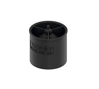 Tece - 660016 - Siphon avec bouchon anti-odeurs - Hauteur 4,5 cm - Effet siphon à deux niveaux avec membrane bouchon - Noir
