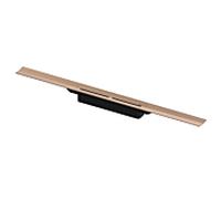 TECE douche à profil drain match0 671003 1000 mm, Red gold / red gold brossé, largeur 55mm, PVD
