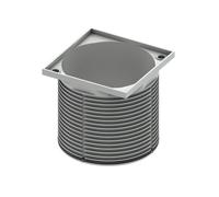 TECE drainpoint S Cadre de grille en plastique, 100 mm, sans grille, 3660018,