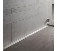Bonde de douche TECE 670900, largeur 55 mm, 900 mm, finition brossée