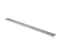 TECE grille design brossé 601531 TECEdrainline gouttes droites, 150 cm, en acier inoxydable