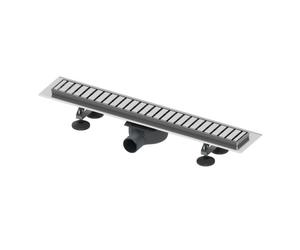 Tece Linus - Caniveau de douche 90 cm, avec grille, acier inoxydable brossé 15100099