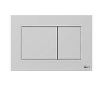 TECE Now 9240402 Gris Plaque de commande pour WC Chromé mat Technique des deux quantités Utilisable par le haut et par l’avant