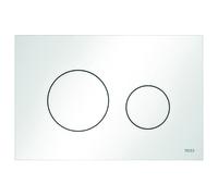 TECE Plaque de commande pour WC TECEloop, plastique, pour technique à deux quantités, 9240920, Couleur: Blanc