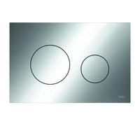 TECE Plaque de commande pour WC TECEloop, plastique, pour technique à deux quantités, 9240921, Couleur: Chrome brillant