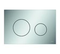 TECE Plaque de commande pour WC TECEloop, plastique, pour technique à deux quantités, 9240922, Couleur: Chrome Mat