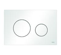TECE Plaque de commande pour WC TECEloop, plastique, pour technique à deux quantités, 9240926, Couleur: Blanc Mat