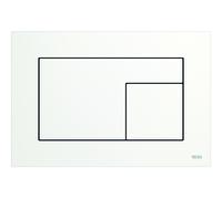 TECE Plaque de commande pour WC TECEvelvet, pour technique à deux quantités, 220x150x5mm, 9240735, Couleur: Blanc