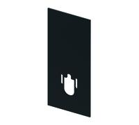 TECE Plaque de finition, pour WCs douche TECE, 9700621, Couleur: Noir Mat