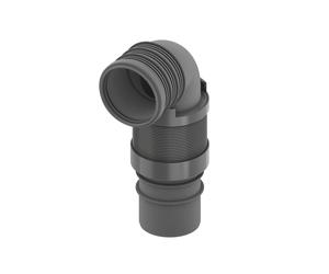 TECE profil Coude de raccordement flexible pour WC DN 90, 9820317,