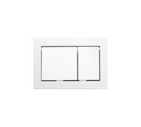 Tece - TECEbase Plaque de commande double touche, Blanc (9240700)