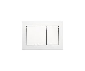 Tece - TECEbase Plaque de commande double touche, Blanc (9240700)