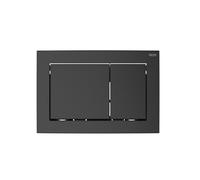 TECE TECEbase Plaque de commande pour WC Noir mat Technologie à deux quantités 214 x 145 x 18 mm Réservoirs