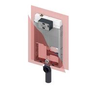 Tece TECEbox - Bâti-support pour WC suspendu, avec réservoir de chasse Octa II, 8 cm, aspiration des odeurs, hauteur de construction 1,07 m 9370502