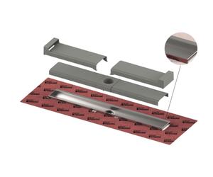 Tece TECEdrailine-Evo - Caniveau de douche Evo 70 cm, pour montage mural, couvercle de protection, acier inoxydable 600703