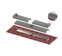 Tece TECEdrailine-Evo - Caniveau de douche Evo 80 cm, pour montage mural, couvercle de protection, acier inoxydable 600803