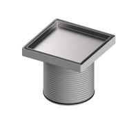 Tece TECEdrainpoint S - Cadre pour grille avec extension, 15x15 cm, acier inoxydable 3660011