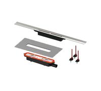 Tece TECEdrainprofile - Caniveau de douche de 100 cm, avec grille double face, pour la pose de carrelage, en acier inoxydable brossé 641024