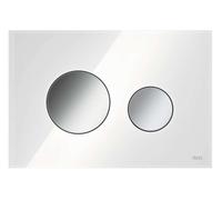 Tece TECEloop - Commande de chasse d'eau, verre blanc / chrome brillant 9240660