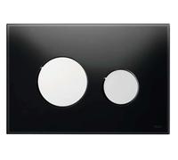 Tece TECEloop - Commande de chasse d'eau, verre noir / chrome brillant 9240656