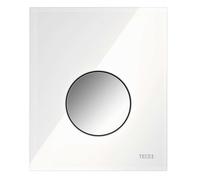 Tece TECEloop - Commande de la chasse d’eau d’urinoir, verre blanc/chrome brillant 9242660