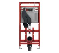 Tece TECElux - Bâti-support pour WC suspendus, réglable en hauteur, aspiration des odeurs, hauteur de construction 1,12 m 9600400