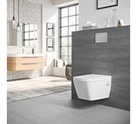 TECE TECEone Dusch WC Set mit Sitz, Vorwandelement und Betätigungsplatte