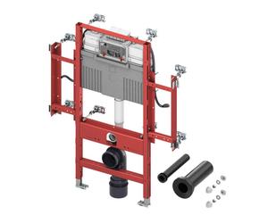 Tece TECEprofil - Bâti-support pour WC suspendus, éléments de fixation pour les mains courantes murales, hauteur de construction 1,12 m, accès aux fauteuils roulants 9300381