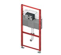 TECEprofil module WC, avec chasses deau unies, pour WC au sol pour enfants, hauteur 1120mm, 9300388