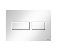 Plaque de poussée TECE WC TECEsolid, en acier inoxydable, pour la technologie à double chasse d'eau, 9240432, Couleur: Blanc brillant