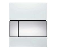 Tece Square bouton de chasse d'eau pour urinoir chrome brillant-blanc 9.242.802