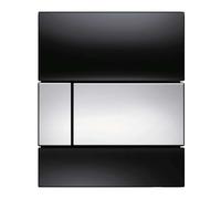 Tece TECEsquare - Commande de la chasse d'eau d’urinoir, verre noir/chrome brillant 9242807
